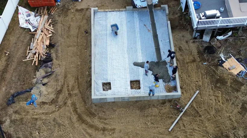Concrete work by White Oak Landscaping and Stoneworks, Dutchess County NY
