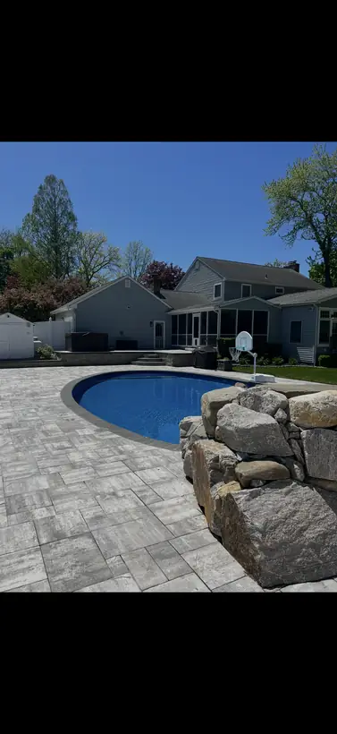 Paver and stone hardscape work by White Oak Landscaping and Stoneworks, Dutchess County NY