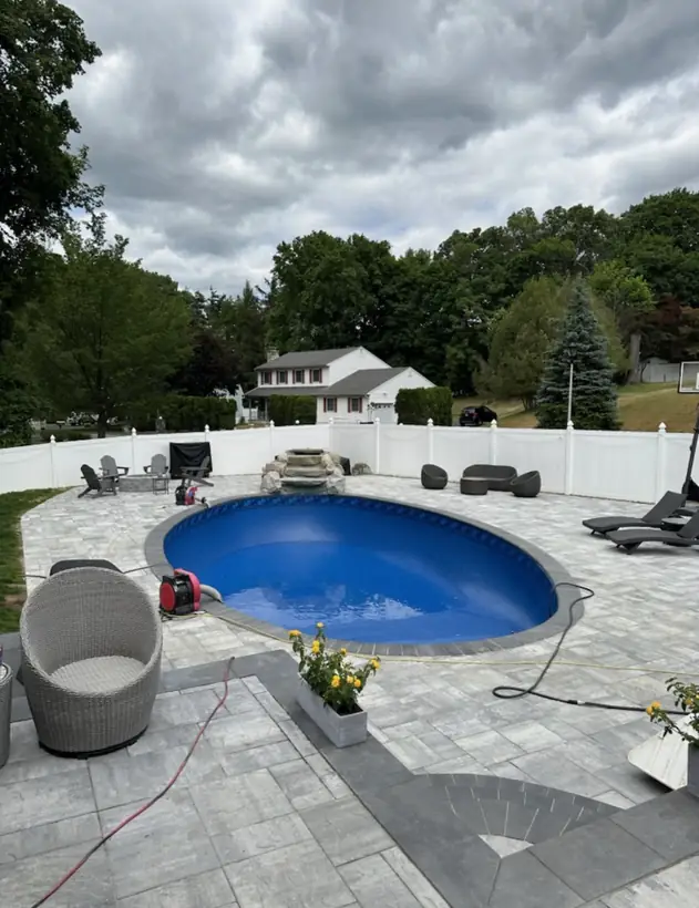 Paver and stone hardscape work by White Oak Landscaping and Stoneworks, Dutchess County NY