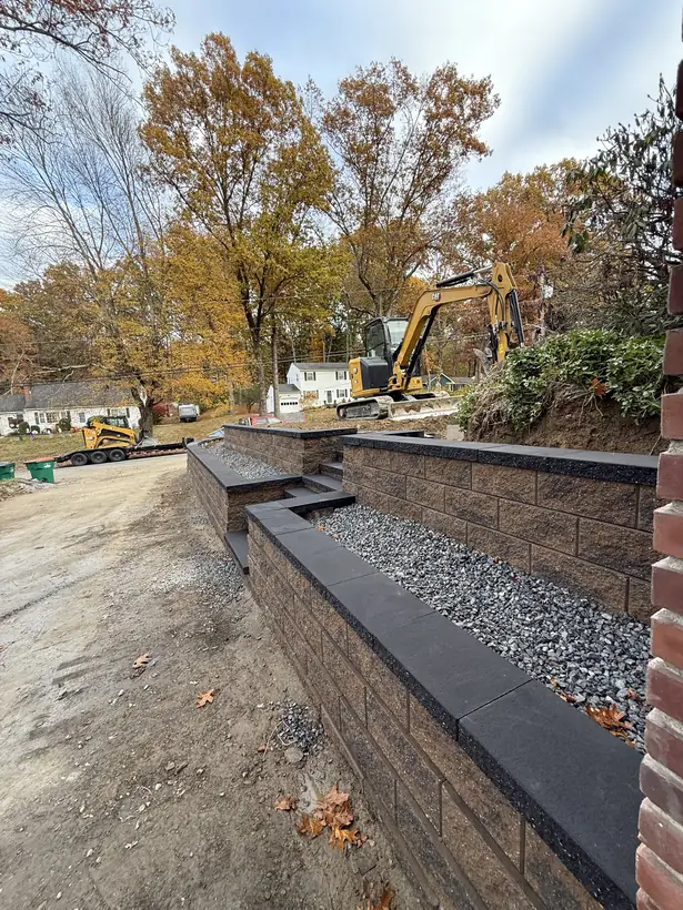 Paver and stone hardscape work by White Oak Landscaping and Stoneworks, Dutchess County NY