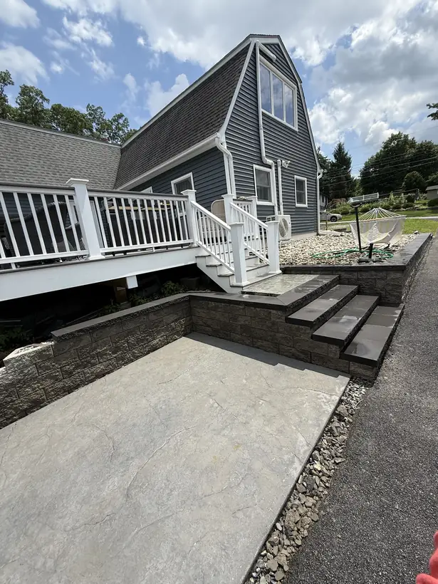Paver and stone hardscape work by White Oak Landscaping and Stoneworks, Dutchess County NY