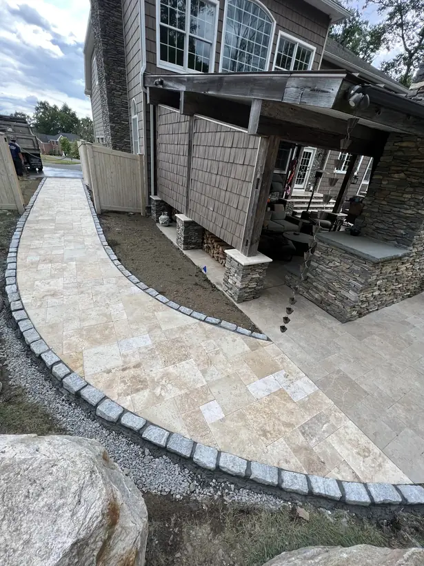 Paver and stone hardscape work by White Oak Landscaping and Stoneworks, Dutchess County NY