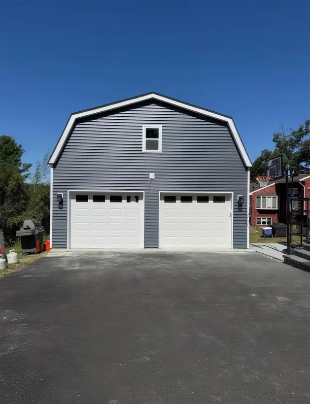 Garage and metal building project by White Oak Landscaping and Stoneworks, Dutchess County NY