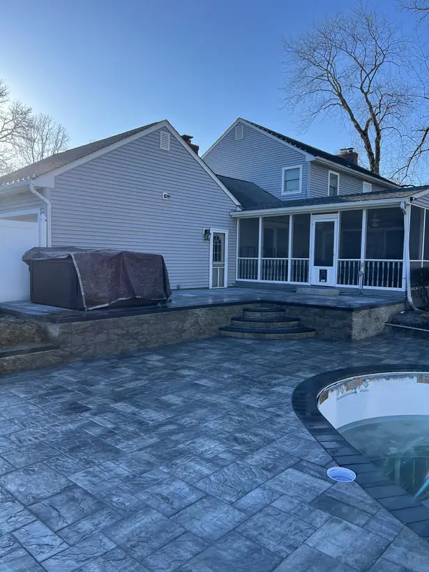 Paver and stone hardscape work by White Oak Landscaping and Stoneworks, Dutchess County NY
