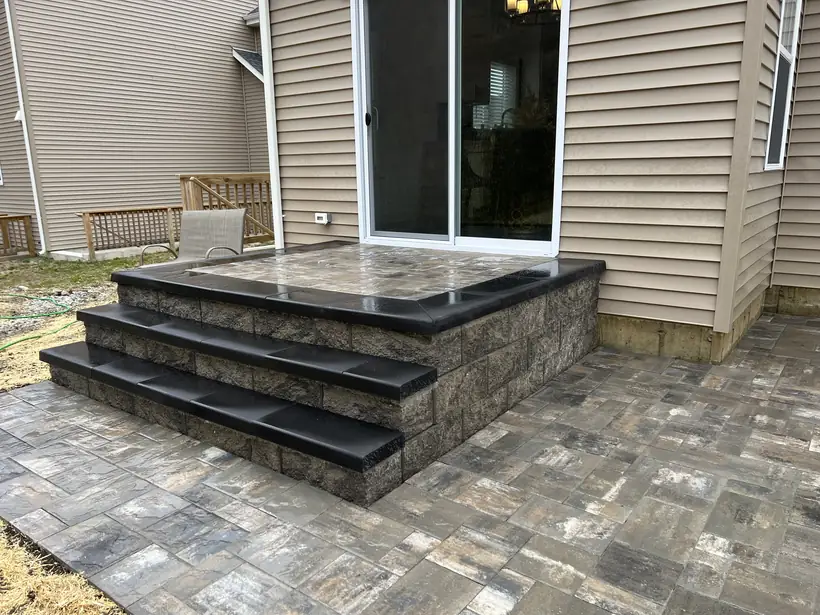 Paver and stone hardscape work by White Oak Landscaping and Stoneworks, Dutchess County NY