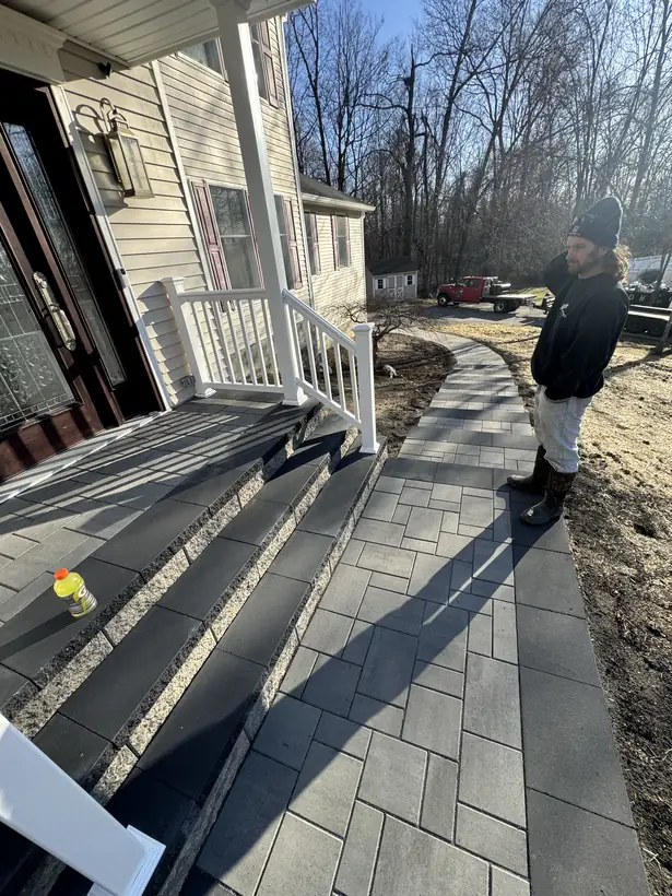 Paver and stone hardscape work by White Oak Landscaping and Stoneworks, Dutchess County NY